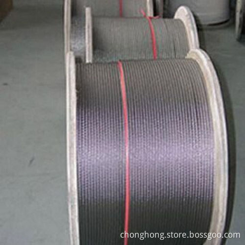 Stainless Steel Wire Rope with PVC, 304 (L)/316 (L) Materials, Available in Nylon or TPE Coated